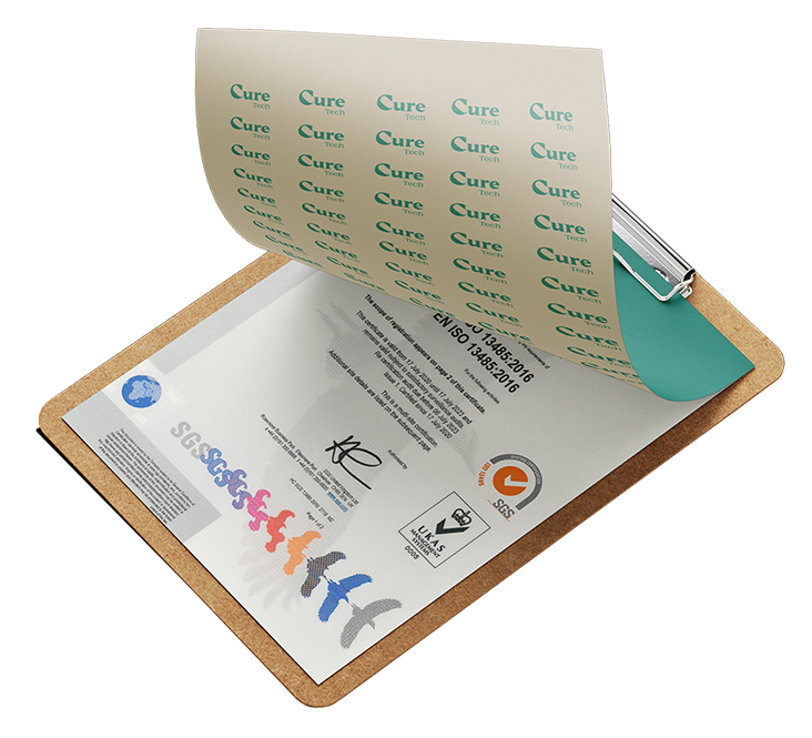 ISO 13485:2016 certified quality management system for medical devices audited by SGS