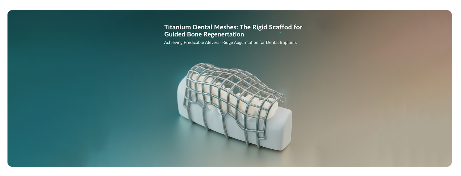 Titanium Dental Meshes: The Rigid Scaffold for Guided Bone Regeneration